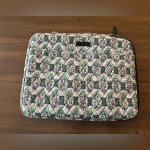 Vera Bradley Lavender Quilted Floral Laptop Sleeve